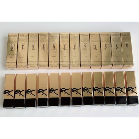 Rouge Pur Couture Satin Lipsticks 3.8g-NM-N8-O154-N7-R1966-N12-N1-N10-N157-R8-R1971-01